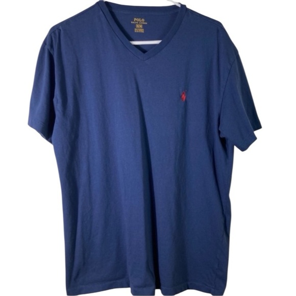 Polo by Ralph Lauren• Navy• V-Neck Tee - Picture 1 of 3